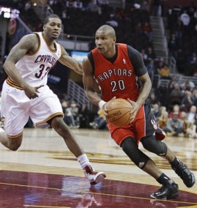 Literally the only 'Youth Movement' picture I could find (Alonzo Gee in the background).  The photogs kind of shrugged off Cavs/Raps, huh?