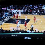 Kris Humphries misses, Lopez offensive rebounds and puts it back.